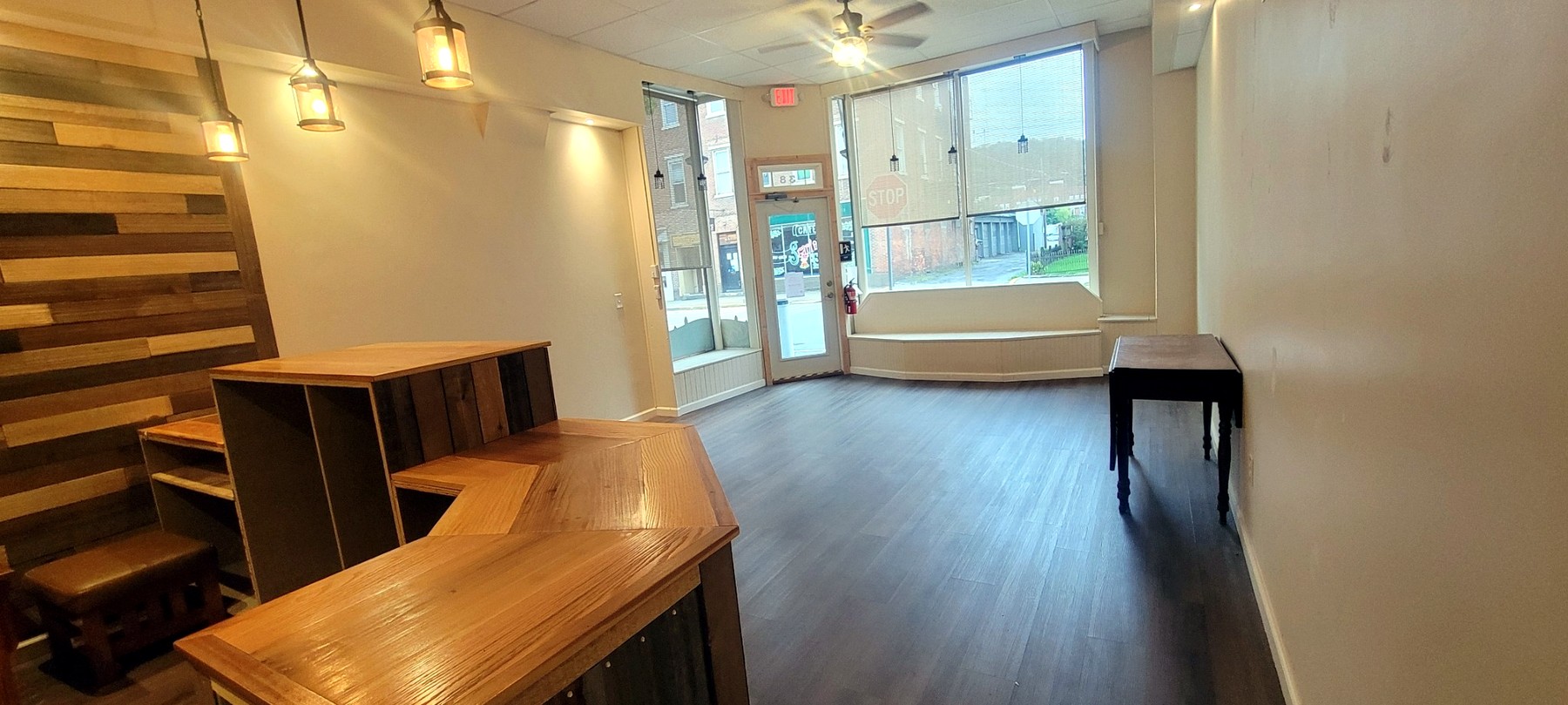Front portion of commercial space